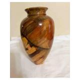 hand turned wood vase