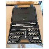 Craftsman 3/8, 1/4 & 1/2 in socket set, metric