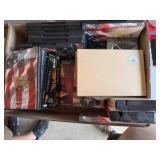 Box of DVD & CD tapes