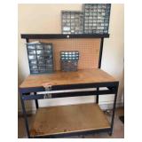metal frame shop bench, needs new top