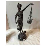 Lady Justice 16' bronze