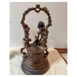 Art Nouveau-Style Bronze; Lady of the Well