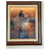Lee Bogle painting 'Golden Reflections'