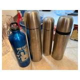 Box of misc. thermos, etc, see pictures