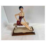 A. Santini Sculpture resign figurine 12½H x 11'L