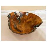 hand turned wood bowl