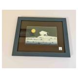 Native American Print 14½' x18½' frame, artist
