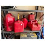 misc. plastic fuel jugs