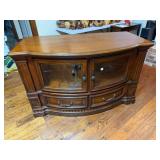 very nice wood low profile entertainment cabinet