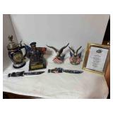 box of police items