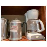 Assorted Coffee makers, toaster, food mixer