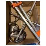 wood clamps, 2-way tire wrench, Dremel, etc