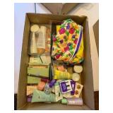 Box of ladies creams, lotions, etc.