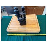 cutting board and knife set