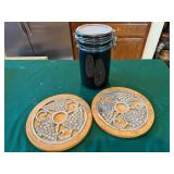 canister, utensils, etc