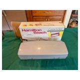 Hamilton Beach Carve'n set, wood rolling pin