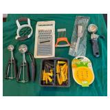 box of kitchen utensils