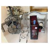 wine racks & wine bottles