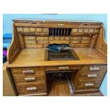 very nice roll top desk, heavy, 62' wide