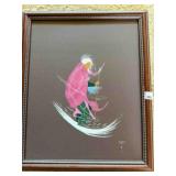 K. Hargo painting, appears to be a gouache