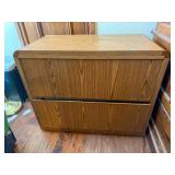 Wood 2-drawer file cabinet, 18' deep, 36' wide