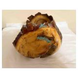 hand turned wood brown by Eric Hester