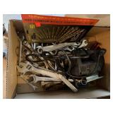 Box of misc. hand tools, jig saw works,