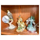 3-Native American statues