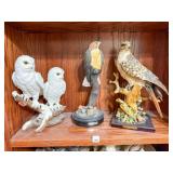 3-Birds of Prey Statues