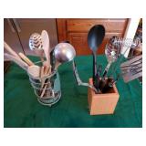box of misc. kitchen utensils