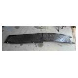 Steel folding ramps, 12½' wide, 89' long
