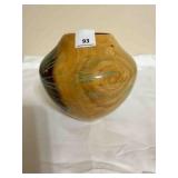 hand turned wood vase by Eric Lima