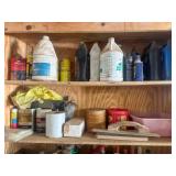 Contents of Wooden Shelf