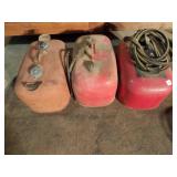 3 - 6 Gallon Metal Gas Tanks