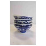 4 Vintage Japanese Porcelain Rice or Sauce Bowls