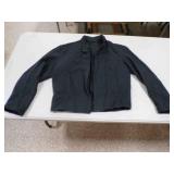 Hand Made Dark Gray Wool Jacket No Buttons No