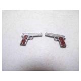2 1960's Hasbro G.I. Joe .45 Caliber Pistols Brown