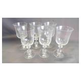 6 Vintage Mikasa French Countryside Crystal Line