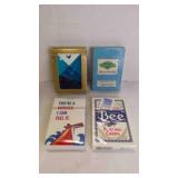 4 Full Decks of Plying Cards 2 Opened/2 Unopened