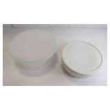 Ceramic 7 7/8' & Glass 9' Casserole Dishes w/Lids
