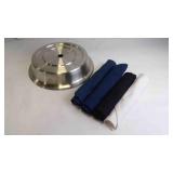 Stainless Steel Plate Cover 4 Utensils w/