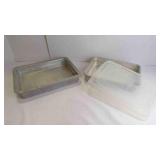 Vintage AirBake Aluminum Cake Pans w/Lid
