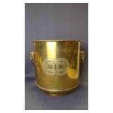 Vintage Chinoiserie Heavy Brass Catch pot Planter