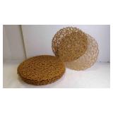 15 Round Open Nest Woven Table Placemats - 15ï¿½'
