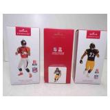 2 2023 Hallmark Keepsake NFL Ornaments - Najee