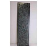 Rustic Embossed Metal Hanging Flower in Vase Dï¿½cor