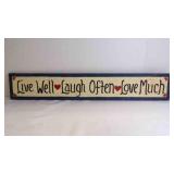 Rustic Distressed Wooden Painted Scripture Sign