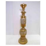 26' Tall Vintage Brass Pricket Candle Holder Mid