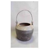 Antique Cast-Iron Double-Broiler Glue Pot w/Handle