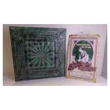 Distressed Embossed Metal Tin Wall Hanging Dï¿½cor